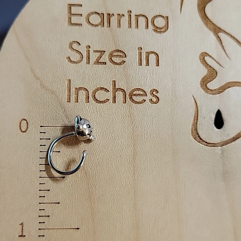 CAT HUGGIE HOOP EARRINGS